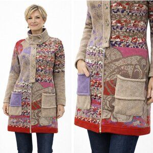 Kooi Knitwear Knit Jacket Wool colorful